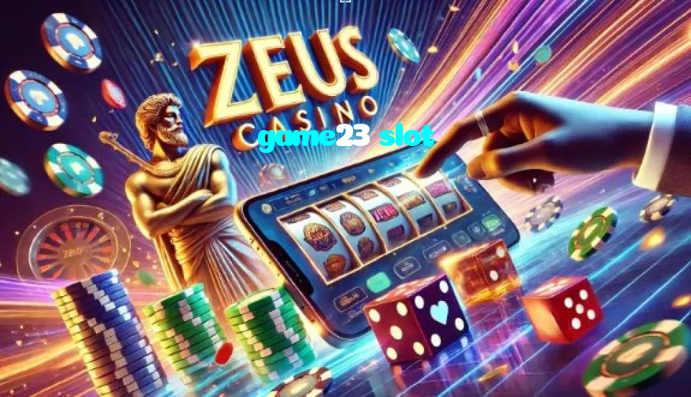 game23 slot casino presented on mobile device in Pakistan with slots and live games
